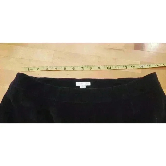 J. Jill Dark Brown Corduroy Pants Flat Front Side Zip Pockets Sz 6 EUC - Picture 6 of 10